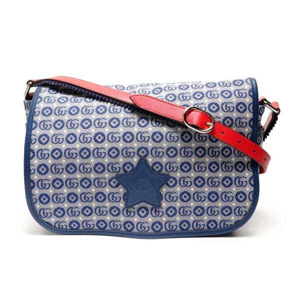 Gucci Handbags - GUCCI Blue Messenger Shoulder Bag
